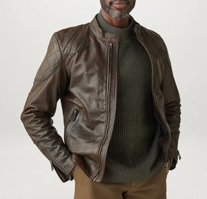 Chaqueta de Cuero Genuino de Piel de Vaca OEM Personalizada, Pura Moda, Mejor Precio, Hecha en Pakistán, Oferta al por Mayor para Hombres 2026 - Product Image 2