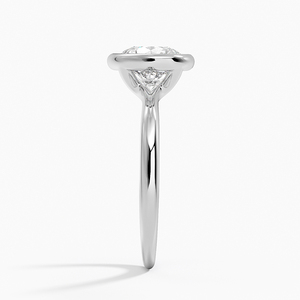 Luxury 10K Gold Lab Grown Diamond Solitaire <b>Ring</b> Classic Style Women's Engagement Wedding Anniversary <b>Statement</b> <b>Ring</b> for Parties - Product Image 2