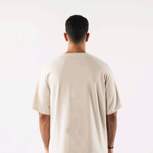 T-shirt vintage surdimensionné pour homme en coton microfibre 100% avec logo personnalisé, taille Puff Logo, style hip-hop, 200 g - Product Image 3