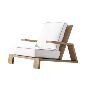 Conjunto de Sofás de Jardín Modernos y Ecológicos con Estructura de Teca y Tela Súper Cómoda para Uso en Interiores/Exteriores, Color Personalizado - TANDHY - Product Image 1