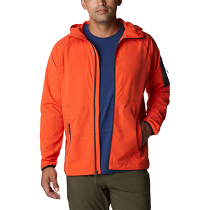 Chaqueta Ligera Impermeable para Hombre, Estilo Casual, con Capucha, Estampada, de Tejido Softshell, Color Naranja, Cuello Alto, para Senderismo y Camping - Product Image 6
