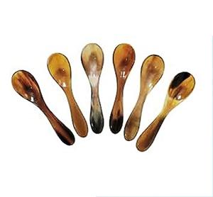 Juego de 6 Cucharas para Caviar de Acero Inoxidable con Reposacucharas Redondo Personalizado, Color Personalizado, Hechas a Mano, Ecológicas, Aptas para Lavavajillas - Product Image 1