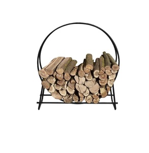 Porte-bûches en métal décoratif et esthétique de conception supérieure pour maison, jardin, bois de chauffage en métal, support rustique - Product Image 3