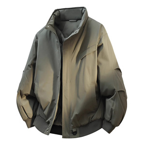 Chaqueta de marca de moda holgada de color sólido, cálida y gruesa para otoño e invierno para hombre, precio de fábrica en China, Bangladesh - Product Image 5