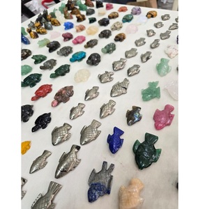 <b>Natural</b> <b>Crystal</b> Stone Carving Handmade Decorative Sculpture For Home Office Meditation Garden Spiritual Energy Collection - Product Image 5