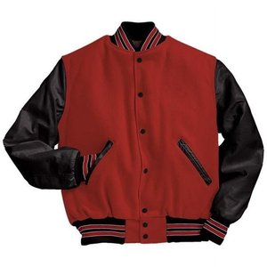 Hommes et femmes Varsity Baseball College Lettermen Retro Bomber Holloway Varsity Wool Jacket Taille 2XL Couleur Oranges - Product Image 5