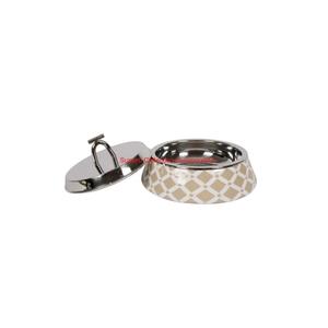 Casserole en nacre faite à la main avec incrustation d'os plat de service décoratif avec motif floral pour salle à manger et décoration intérieure - Product Image 2
