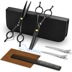 Juego de tijeras de corte de pelo profesional de acero inoxidable, tijeras de peluquería, Kit de peluquería para cortar y recortar el estilo - Product Image 1