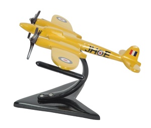 Avion de chasse aux moustiques, thème RAF, modèle d'avion à hélice noire, objet décoratif, décoration de table, avion avec base, prix d'usine - Product Image 5