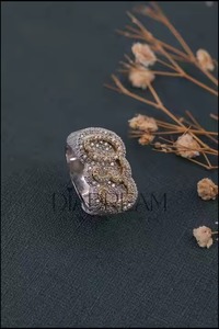 VVS Moissanite 925แหวนเงินสเตอร์ลิงโรสโกลด์ชุบเพชรทดสอบผ่านของขวัญชั้นดีสำหรับผู้ชายงานแต่งงาน - Product Image 2