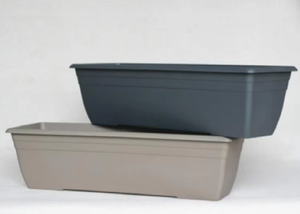 Balcony Wholesale Custom Aesthetic Garden High Quality Exterior Rectangular Flower <b>Pots</b> - Product Image 3