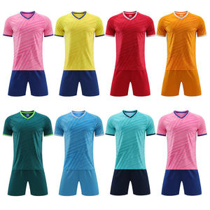 ชุดเสื้อฟุตบอลสำหรับเด็กเสื้อฟุตบอลผ้าโพลีเอสเตอร์ระบายอากาศ - Product Image 4