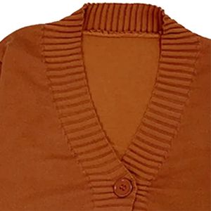 Cárdigan Universitario de Lana con Decoración de Parches Bordados, Estampado Luminoso, Forro de Algodón - Ropa de Abrigo Informal de Invierno para Uniformes Escolares - Product Image 5