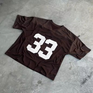 เสื้อยืดแขนสั้นผ้า3D พิมพ์ลายพัฟเสื้อเบสบอลและซอฟต์บอลเสื้อเจอร์ซีย์ปรับแต่งได้ - Product Image 4