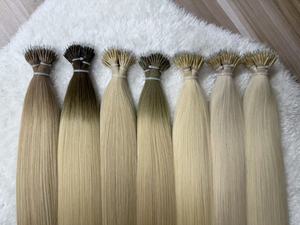 Extensioni per <span class=keywords><strong>capelli</strong></span> umani Remy vergini al 100% con nano anelli invisibili, doppia trama, cuticole allineate, all'ingrosso - Product Image 6