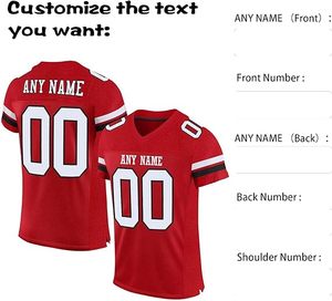 Vente en gros de maillots de football américain sublimés personnalisés pour hommes, uniformes en sergé de l'équipe de jeunes, vêtements de sport, usine OEM - Product Image 5