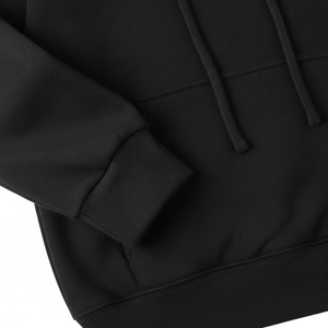 Ensemble de survêtement 2 pièces premium pour femme, noir uni, avec sweat à capuche oversize et pantalon de jogging, tenue de sport, streetwear - Product Image 4