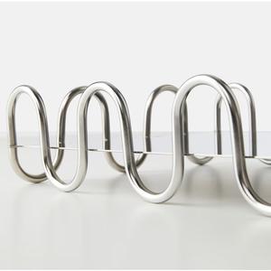 Plateau de service en acier inoxydable plateau décoratif de Noël vanité cosmétique alimentaire surface miroir anti-rayures plateau de cadeau de mariage - Product Image 3