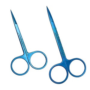 Ciseaux ophtalmiques pour iris, micro-ciseaux chirurgicaux pour les yeux, droits et courbés, instruments chirurgicaux de précision en acier inoxydable, CE ISO - Product Image 3