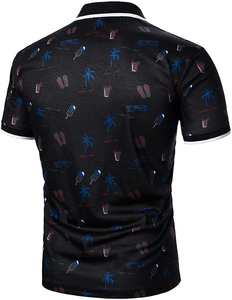 Logotipo personalizado sólido para camisa Sublimación Imprimir Hombres Ropa deportiva de secado rápido Transpirable Antiarrugas Poliéster Equipo de golf informal - Product Image 6