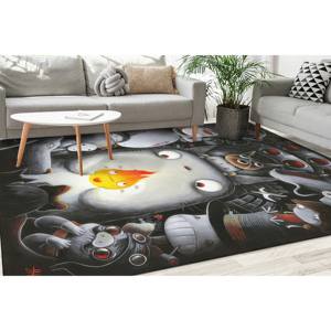 Tapis Moderne Abstrait Anime Imprimé en 3D, Grand Tapis Doux Non Tissé, Idéal pour Salon, Cadeau Original - Product Image 5