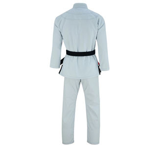 Uniforme Jiu-Jitsu-Judo-Gi de dernière conception de couleur blanche avec ceinture noire en coton - Product Image 6