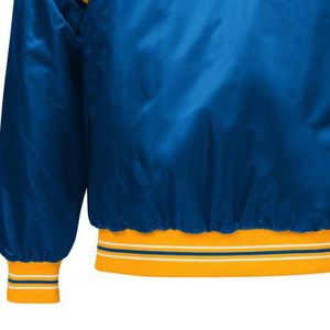 High Quality Double Sided Satin Bomber <b>Jacket</b> Custom Brand Logo Embroidery Reversible Waterproof Eco-Friendly Men'<b>s</b> <b>Jacket</b> - Product Image 3