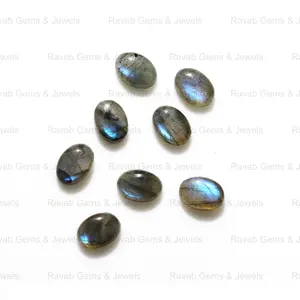 10x14mmmm Oval Shape Cabochon Natural Smooth Blue Fire Labradorite Calibrated Loose Gemstone For Making Jewelry Wholesale Price