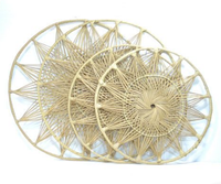 Meilleure qualité Simple fait à la main Nature osier suspendu jonc de mer bambou dauphin tissé rotin hippocampe petit poisson enfants chambre décor