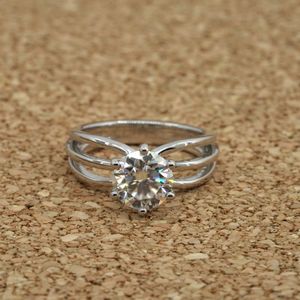 Premium 14k Or Lab Grown Diamond Ring Round Brilliant Cut Solitaire E Color VVS2 Clarity Bague de fiançailles en gros pour les bijoux - Product Image 1