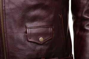 แจ็คเก็ตหนังซิปใหม่สำหรับฤดูหนาว สวมใส่สบาย ทนทาน กันหนาว ทรงทันสมัย น้ำหนักเบา ระบายอากาศได้ดี สำหรับผู้ชาย - Product Image 4