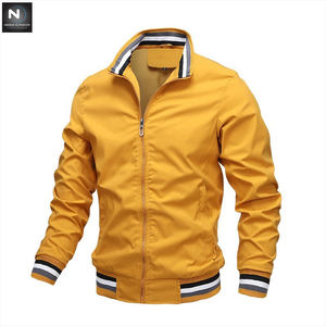 Chaqueta Bomber de nailon con Logo personalizado para hombre, chaqueta acolchada e informal para invierno, cálida, con cremallera, Reversible, De satén - Product Image 4