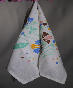 Promotion Serviette de cuisine en coton 100% écologique hypoallergénique à séchage rapide, torchon en lin, serviettes à thé, motif floral, logo personnalisé - Product Image 5