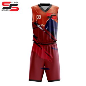 Sublimation <b>Printed</b> Men Team Polyester Sportswear Basketball Uniform Sports Clothing <b>Top</b> Quality Basketball Uniform Sets - Product Image 3