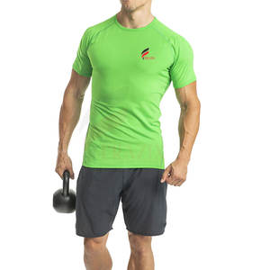 T-shirts de gym pour hommes fabriqués sur mesure à partir de tissus tricotés en polyester/coton de la meilleure qualité Vente en ligne - Product Image 2