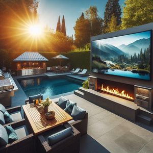 43-Inch Mini LED Outdoor TV IP65 Waterproof 4K Resolution with High Brightness Smart Remote Control - Product Image 6