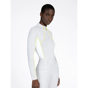 Camiseta de equitación atlética ligera, transpirable, de tejido elástico que absorbe la humedad, para mujer, para verano. - Product Image 1