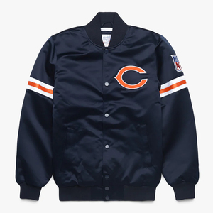 Chaqueta universitaria con bordado personalizado, chaqueta de béisbol universitaria de seda, chaqueta de bombardero de satén para hombre, logotipos universitarios LSU Letterman OEM a granel - Product Image 1