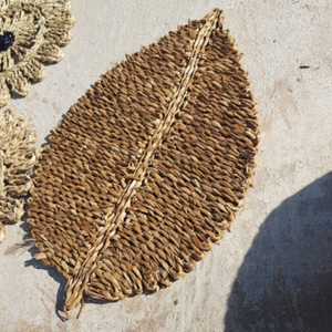 Natural Seagrass Decorative Mat \ Handmade Rug for Farmhouse & Minimal Decor - Product Image 2