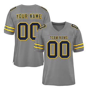 Camiseta de Fútbol Americano de Diseño Personalizado, Talla Grande, 100% Poliéster, Secado Rápido, Antibacteriana, Transpirable, Venta al Por Mayor - Product Image 1