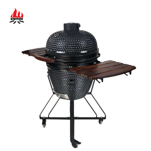 KIMSTONE KimPu series Kamado grill 21 pouces avec accessoires de gril <span class=keywords><strong>Barbecue</strong></span> pour débutants garder une température constante gril en céramique - Product Image 4