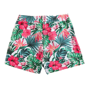 Premium Quality With Own Logo Comfortable Made In Pakistan Tropical Floral Print Drawstring <b>Beach</b> <b>Shorts</b> BY AMAZING INDUSTRIES - Product Image 4