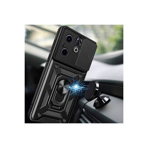Étui Netzy pour Infinix Hot 40i avec support magnétique SAFA, coque coulissante Vega bleue anti-traces de doigts, compatible 5G, protège l'appareil photo - Product Image 4