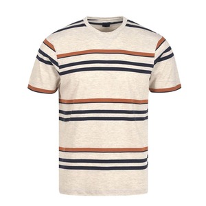 Camiseta de Lona de Algodón Transpirable de Alta Calidad para Hombre, Corte Regular 2024, Cuello Redondo, Estampado Digital Sólido, Logotipo Personalizado, Manga Corta - Product Image 1