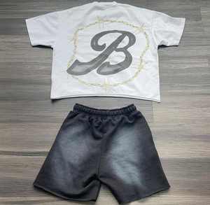 Conjunto Casual de Verano para Hombre de Dos Piezas, Chaqueta Cortavientos Transpirable Personalizada con Cremallera Reflectante y Pantalones Cortos de Punto - Product Image 2