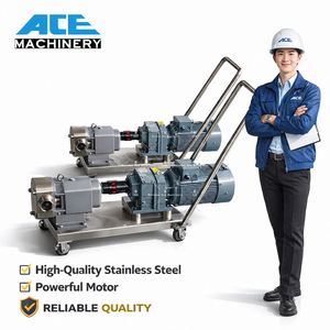 High Viscous Liquid Transfer Pump 2 Inch Sanitary Grade Stainless Steel Positive Displacement Rotary Lobe Pump - Product Image 3