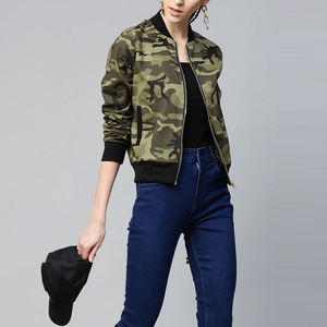 Chaqueta de bombardero de esquí de moda al por mayor, chaqueta de bombardero de invierno con puños a rayas, chaqueta bomber reflectante para mujer de alta calidad - Product Image 2