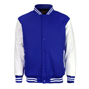 Veste Varsity Baseball avec manches en cuir noir Veste Varsity Vintage avec manches en cuir pour homme Confortable Léger - Product Image 3