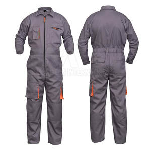 เสื้อคลุมผ้าฝ้ายโพลีเอสเตอร์ระบายอากาศได้ดีมีซิป - Product Image 1