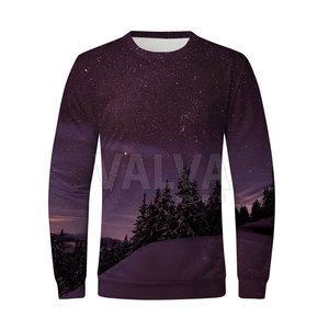 Pull-over décontracté en coton mélangé pour hommes, sweat-shirt à capuche imprimé en molleton solide avec sublimation - Product Image 1